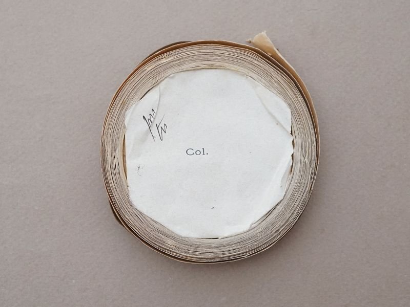 画像5: アンティーク シルク製 グログランリボン コーヒーブラウン 7mm幅  Pon 3124 N 1