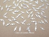 19世紀末 アンティーク メタル製 8×2mm スパンコール シルバー 100ピースのセット