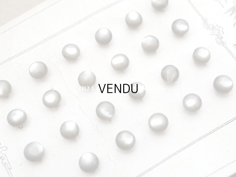 画像7: アンティーク マザーオブパール製 極小 ボタン 5mm 24ピース シェルボタン グレイ