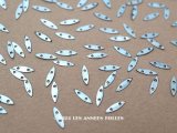 19世紀末 アンティーク メタル製 8×2mm スパンコール スカイブルー 100ピースのセット