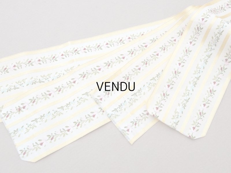 画像6: アンティーク 薔薇のジャガード織 シルクリボン リボンメーカーのサンプラー 109cm