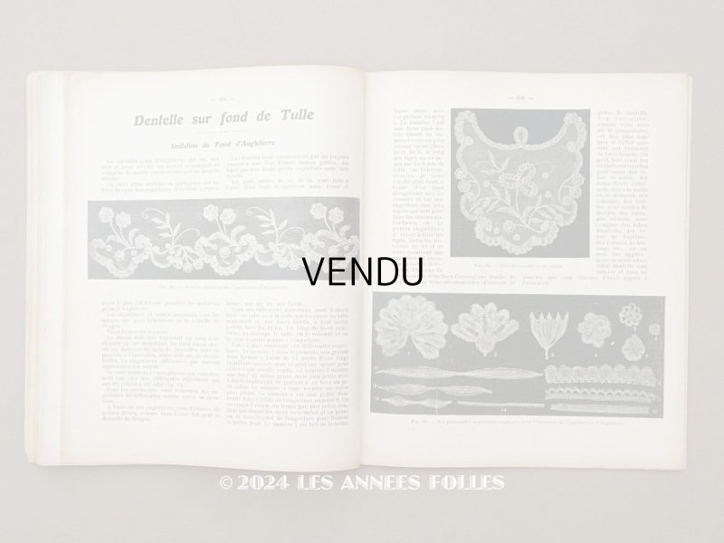 画像1: 1900年発刊 アンティーク 刺繍とレースの本 BRODERIE & DENTELLE LECONS PRATIQUES PAR COUSINE CLAIRE - FRANCOIS TEDESCO, EDITEUR PARIS-