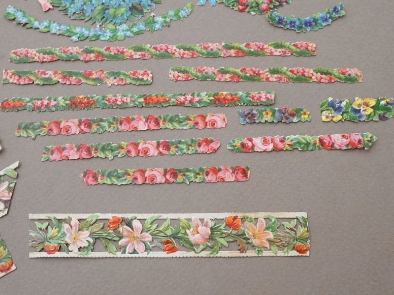 画像6: アンティーク *蚤の市セット* ダイカットクロモのセット ブラック