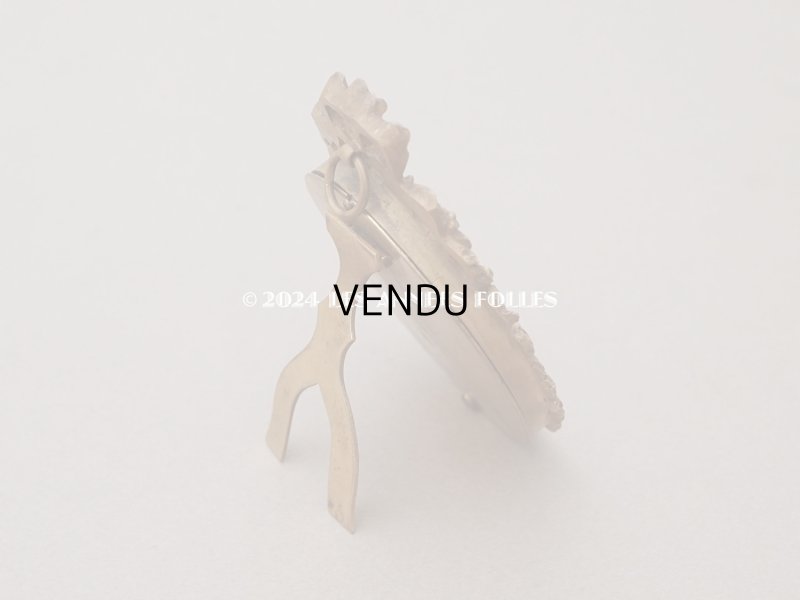 画像10: 19世紀末 アンティーク  ブロンズ製フレーム ミニアチュール (肖像画)入り 薔薇のガーランド