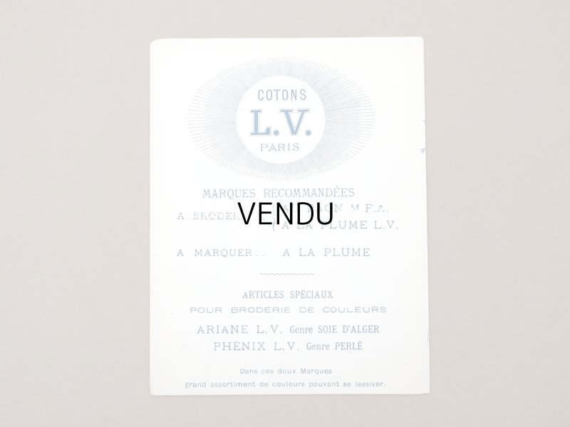 画像3: アンティーク モノグラムの図案帳 ALBUMS DE MARQUES COTONS L.V. OUVRAGES DE DAMES SERIE F N 156
