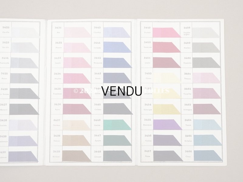 画像7: 1917年 アンティーク  シルク生地のサンプラー  