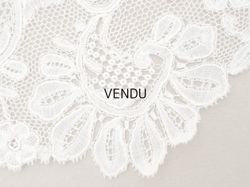 画像9: アンティーク 幅広 ニードルレース＆ボビンレースのボーダー 131cm 18.9cm幅
