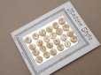 画像3: アンティーク マザーオブパール製 極小 ボタン 6mm 24ピース シェルボタン アイボリー (3)