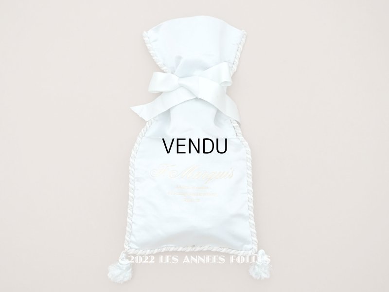 画像11: 【セール対象外】1900年頃 アンティーク 【 ショコラ・フランソワ・ マルキ 】のお菓子袋  シルク製 - CHOCOLAT FRANCOIS MARQUIS PARIS -