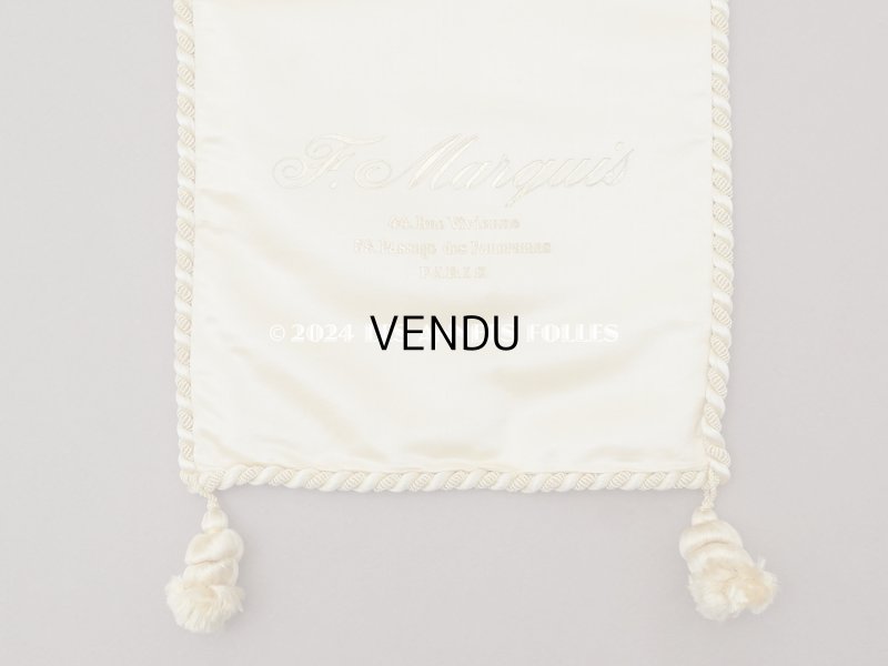 画像4: 【セール対象外】1900年頃 アンティーク 【 ショコラ・フランソワ・ マルキ 】のお菓子袋  シルク製 - CHOCOLAT FRANCOIS MARQUIS PARIS -