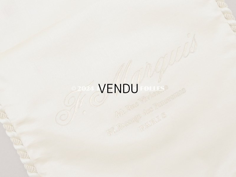 画像6: 【セール対象外】1900年頃 アンティーク 【 ショコラ・フランソワ・ マルキ 】のお菓子袋  シルク製 - CHOCOLAT FRANCOIS MARQUIS PARIS -