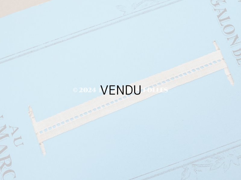 画像3: 未使用 アンティーク 薔薇のフレーム ボンマルシェ コットンのトリム 10m GALON DE COTON - AU BON MARCHE -