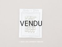 アンティーク マザーオブパール製 極小 ボタン 5mm 24ピース シェルボタン 枯草色（淡いカーキ)