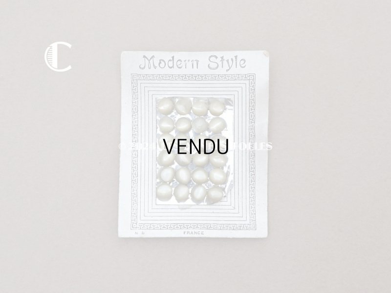 画像8: アンティーク マザーオブパール製 極小 ボタン 5mm 24ピース シェルボタン 枯草色（淡いカーキ)