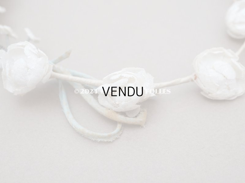 画像9: 【セール対象外】アンティーク 薔薇の布花のティアラ 花冠 初聖体