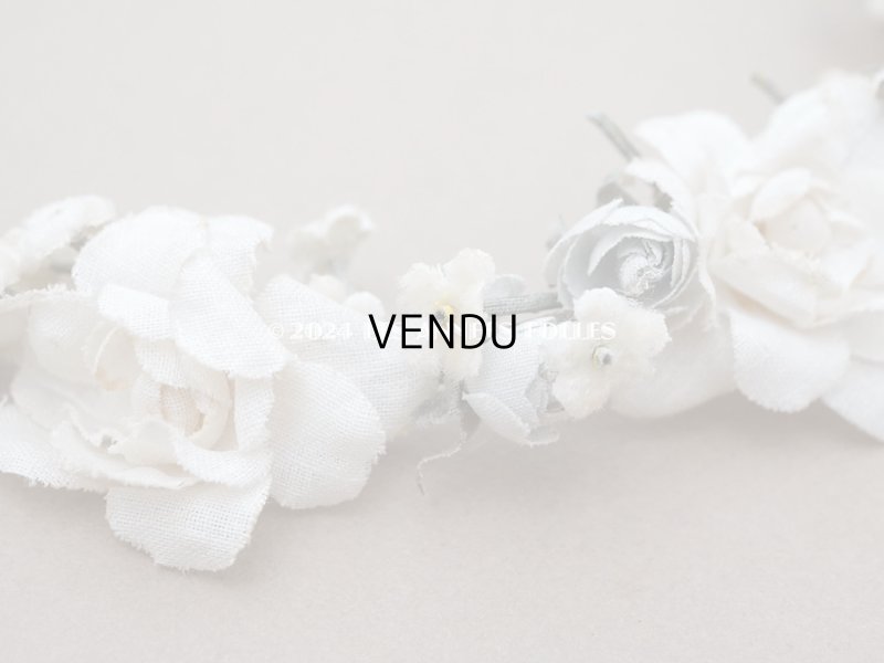 画像7: 【セール対象外】アンティーク 薔薇の布花のティアラ 花冠 初聖体