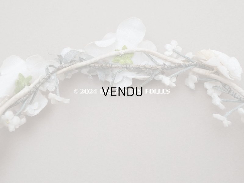 画像4: 【セール対象外】アンティーク 薔薇の布花のティアラ 花冠 初聖体