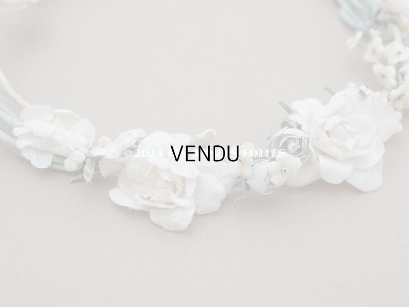 画像6: 【セール対象外】アンティーク 薔薇の布花のティアラ 花冠 初聖体