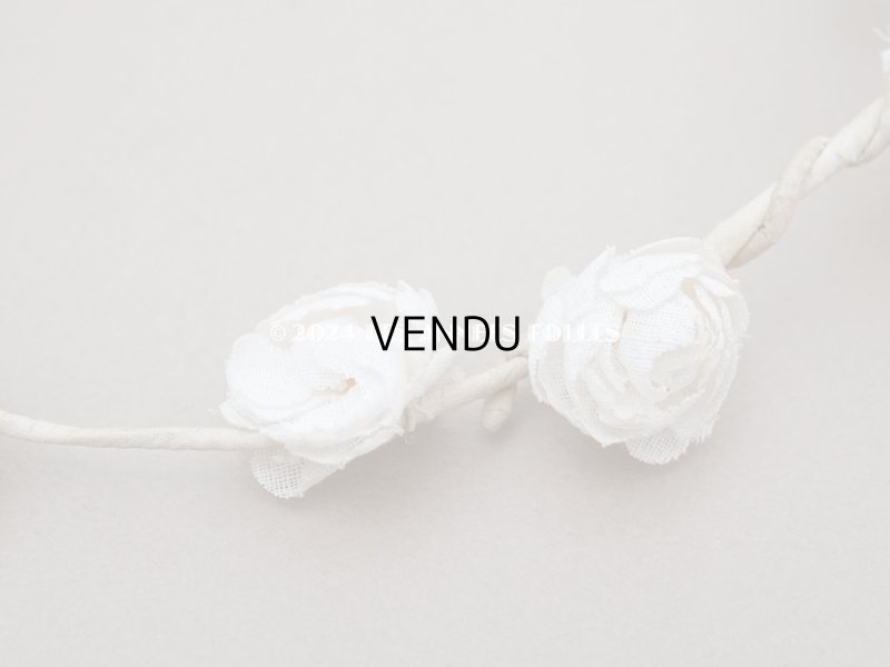 画像10: 【セール対象外】アンティーク 薔薇の布花のティアラ 花冠 初聖体