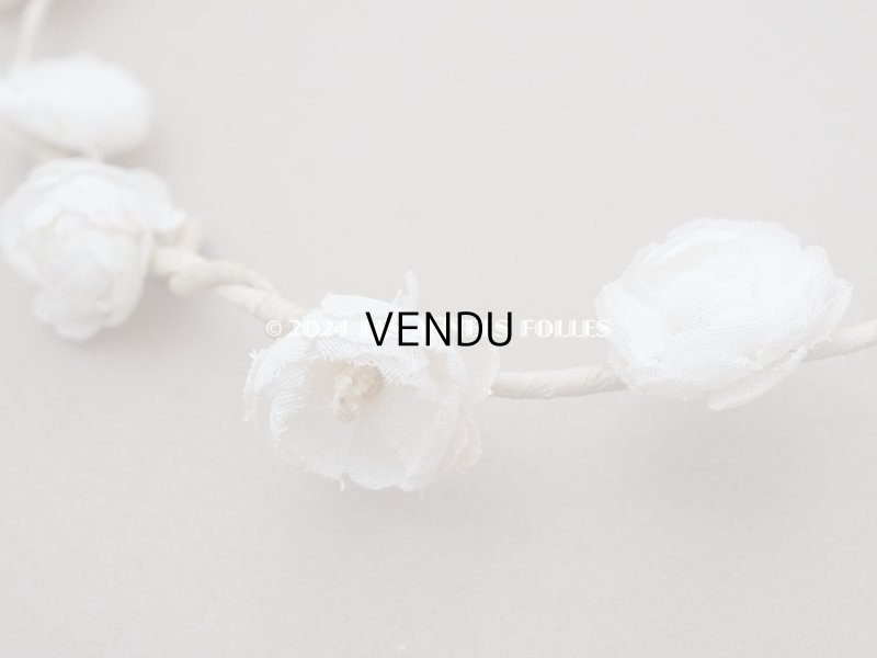 画像11: 【セール対象外】アンティーク 薔薇の布花のティアラ 花冠 初聖体