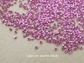 1900年頃 アンティーク メタルビーズ カット入り ピンクパープル 9g マイクロビーズ キャビアビーズ 