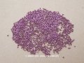 1900年頃 アンティーク メタルビーズ カット入り 薄紫 9〜10g マイクロビーズ キャビアビーズ 