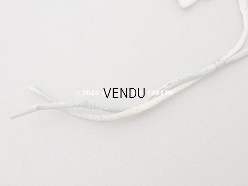 画像3: ＊蚤の市＊アンティーク パンジーの布花 ホワイトベージュ＆深紫