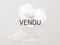 ＊蚤の市＊アンティーク パンジーの布花 ホワイトベージュ
