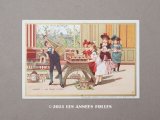 アンティーク クロモ エッフェル塔 LA TOUR EIFFEL  -AU BON MARCHE-
