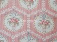 画像14: 【セール対象外】アンティーク  ローズパニエ柄 ファブリック 2点セット 81×49〜54cm & 35×60〜63cm