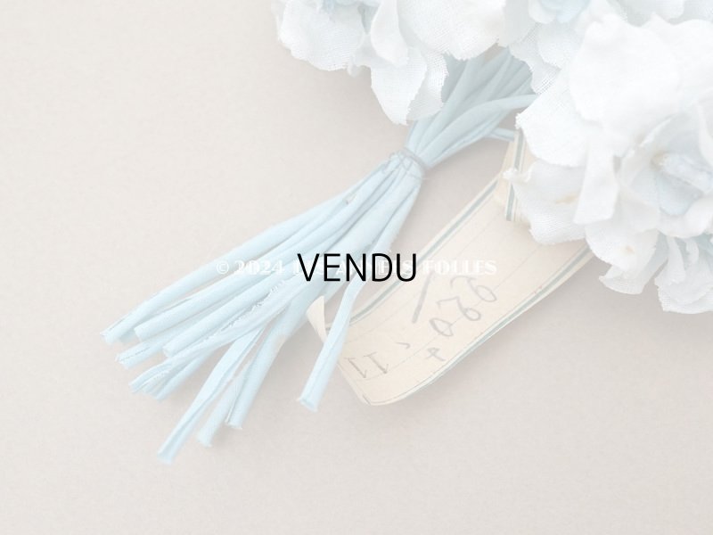 画像3: アンティーク 菫の布花 パルマ菫 パウダーブルー 