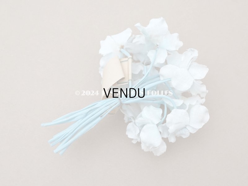 画像7: アンティーク 菫の布花 パルマ菫 パウダーブルー 