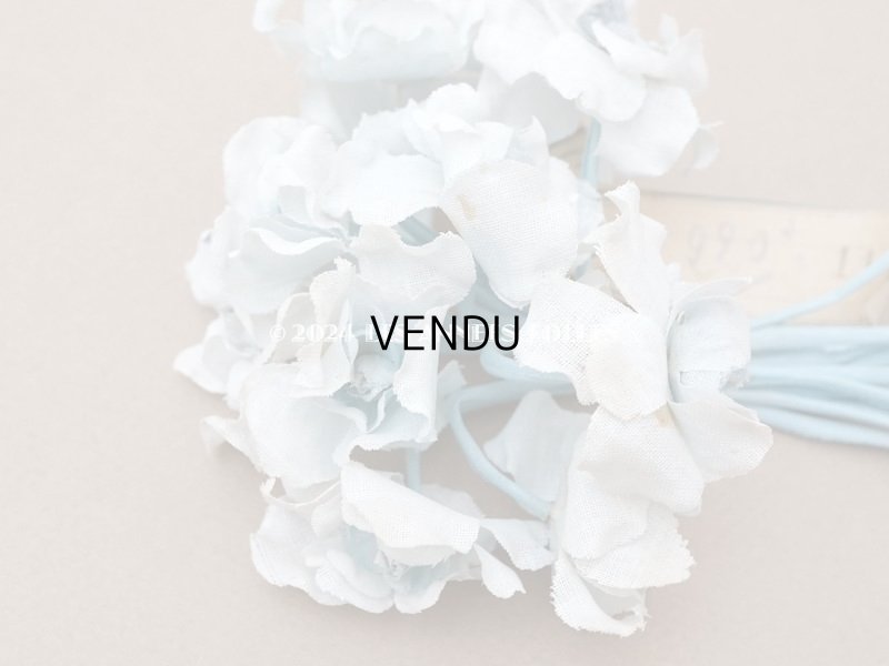 画像5: アンティーク 菫の布花 パルマ菫 パウダーブルー 