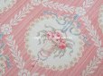 画像4: 【セール対象外】アンティーク  ローズパニエ柄 ファブリック 2点セット 81×49〜54cm & 35×60〜63cm