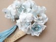 画像4: アンティーク 菫の布花 パルマ菫 パウダーブルー 