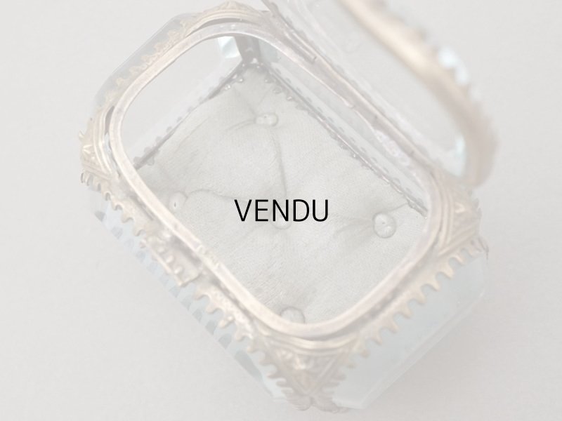 画像10: 19世紀末 アンティーク 小さなジュエリーボックス カーキグレイのシルククッション 