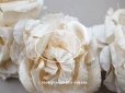 画像11: アンティーク シルクサテン 薔薇の布花のティアラ 花冠  エクリュ＆オフホワイト