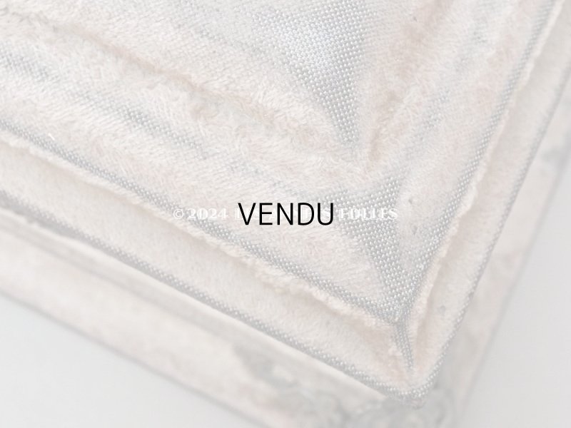 画像8: 19世紀末 アンティーク ジュエリーボックス 裁縫箱 グレイッシュピンクのベルベット ミラー付