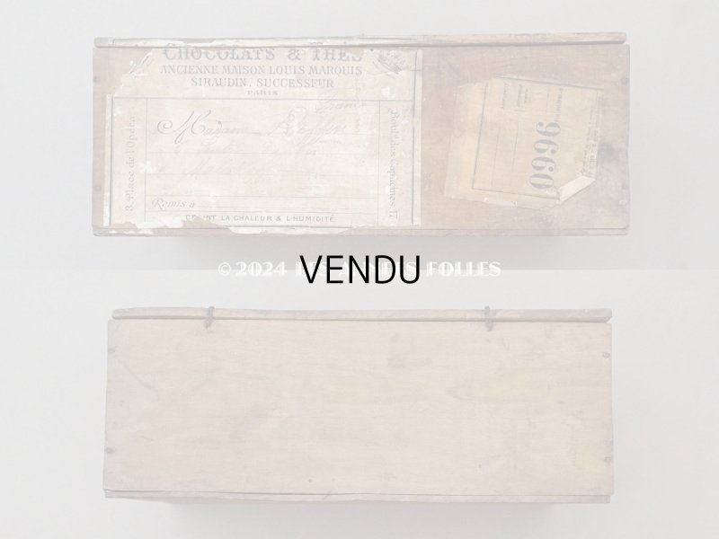 画像5: アンティーク ショコラティエ LOUIS MARQUISの木箱 - MAISON LOUIS MARQUIS -