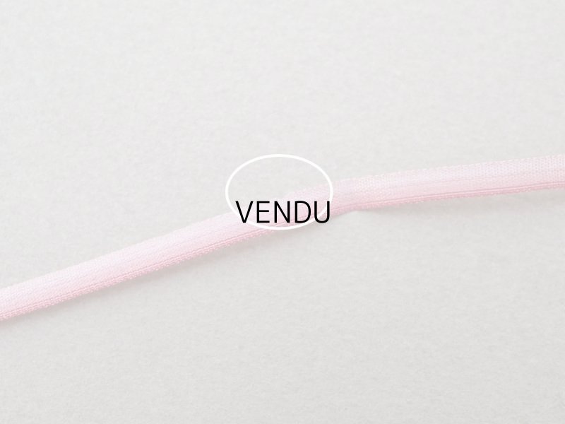 画像6: アンティーク  リボン刺繍 & ロココトリム用 シルク製 リボン 3.3m 3mm幅 ピンク&ボルドー