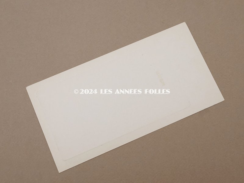 画像8: 未使用 アンティーク メニューカード  MENU 薔薇とリボンのガーランド