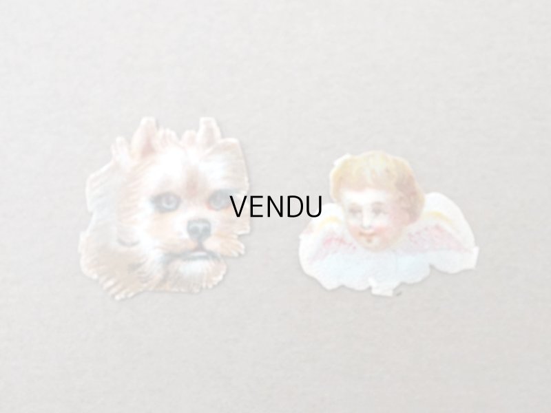 画像5: 1900年頃 アンティーク ダイカットクロモ 8点のセット