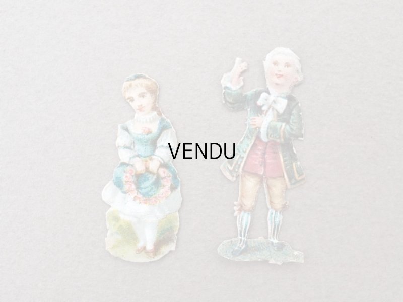 画像3: 1900年頃 アンティーク ダイカットクロモ 8点のセット