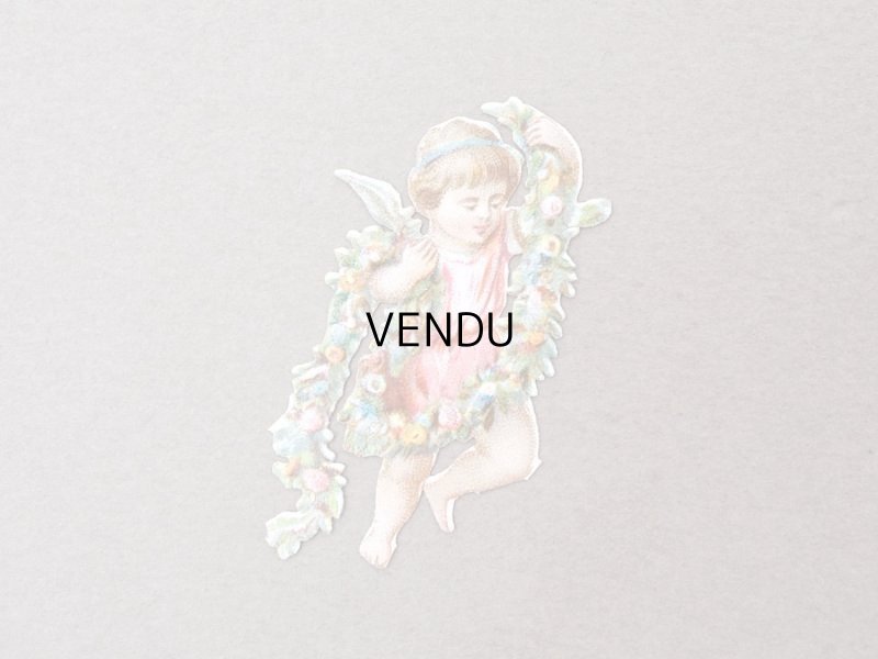 画像9: 1900年頃 アンティーク ダイカットクロモ 7点のセット