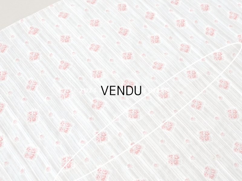 画像5: アンティーク  薔薇模様 コットン製 ファブリック 95×73cm