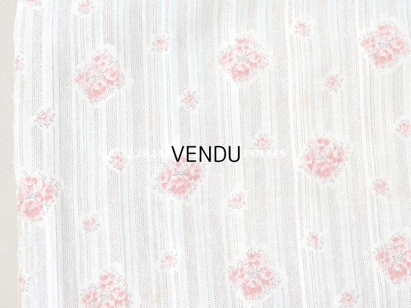 画像11: アンティーク  薔薇模様 コットン製 ファブリック 95×73cm