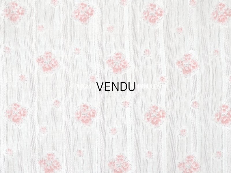 画像4: アンティーク  薔薇模様 コットン製 ファブリック 95×73cm