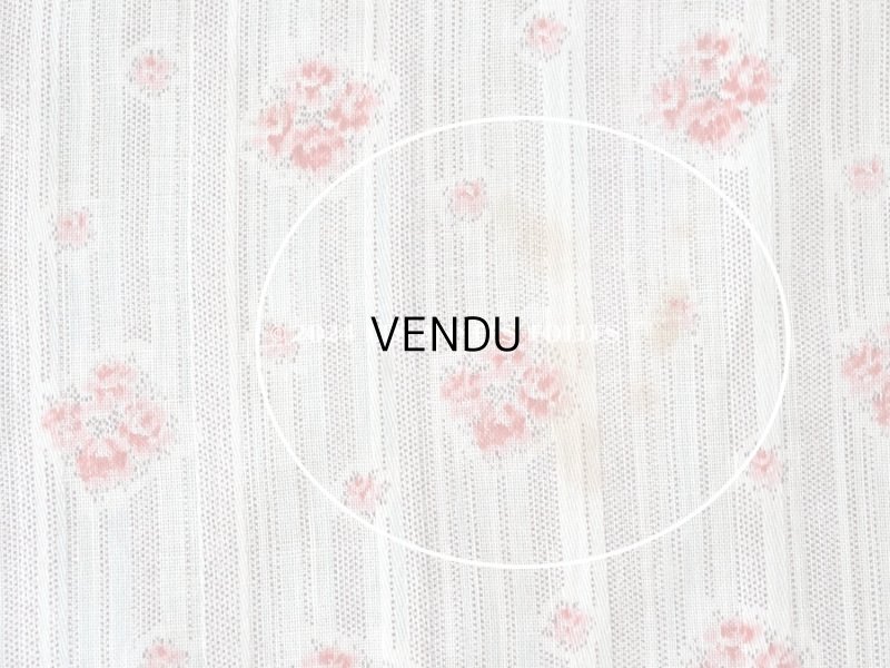 画像10: アンティーク  薔薇模様 コットン製 ファブリック 95×73cm