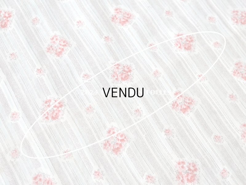 画像6: アンティーク  薔薇模様 コットン製 ファブリック 95×73cm