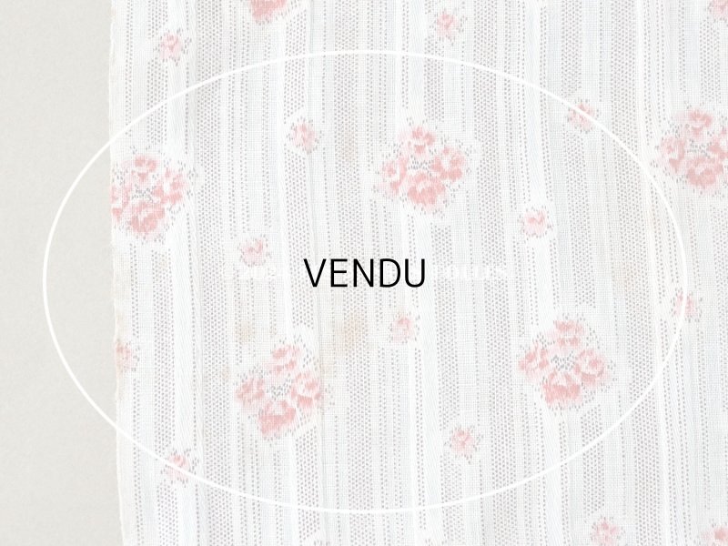 画像12: アンティーク  薔薇模様 コットン製 ファブリック 95×73cm